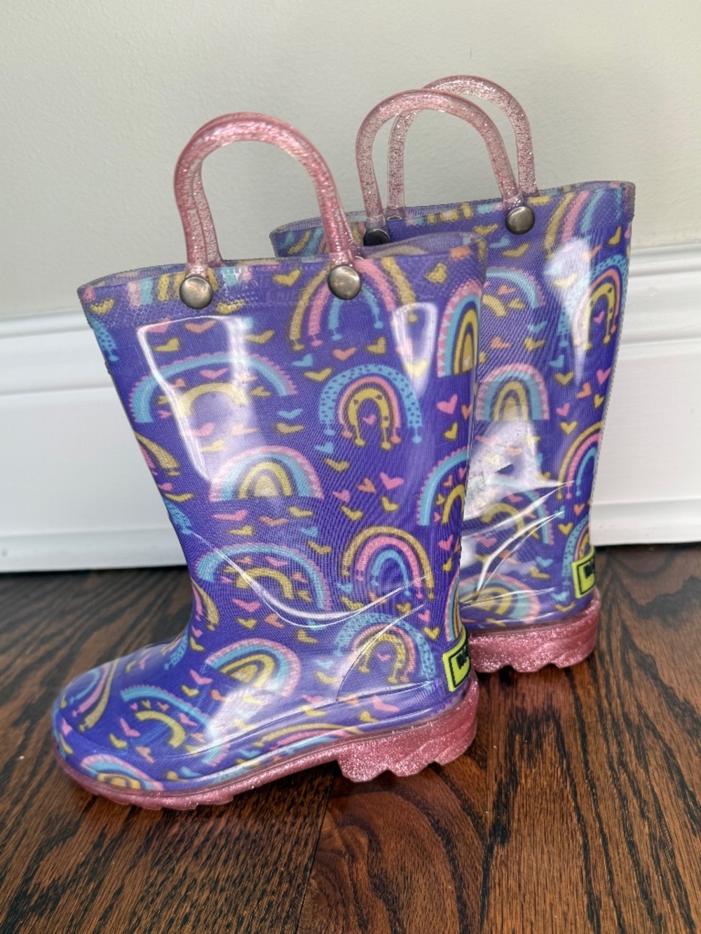 Western Chief Glitter Light-Up Rain Boot - Little Kids Size 8